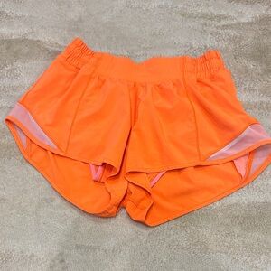 Lululemon, Hottie Hot- neon orange Women's Athletic Shorts